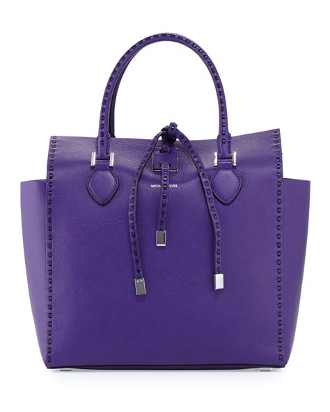 michael kors miranda purple|purple handbags Michael Kors.